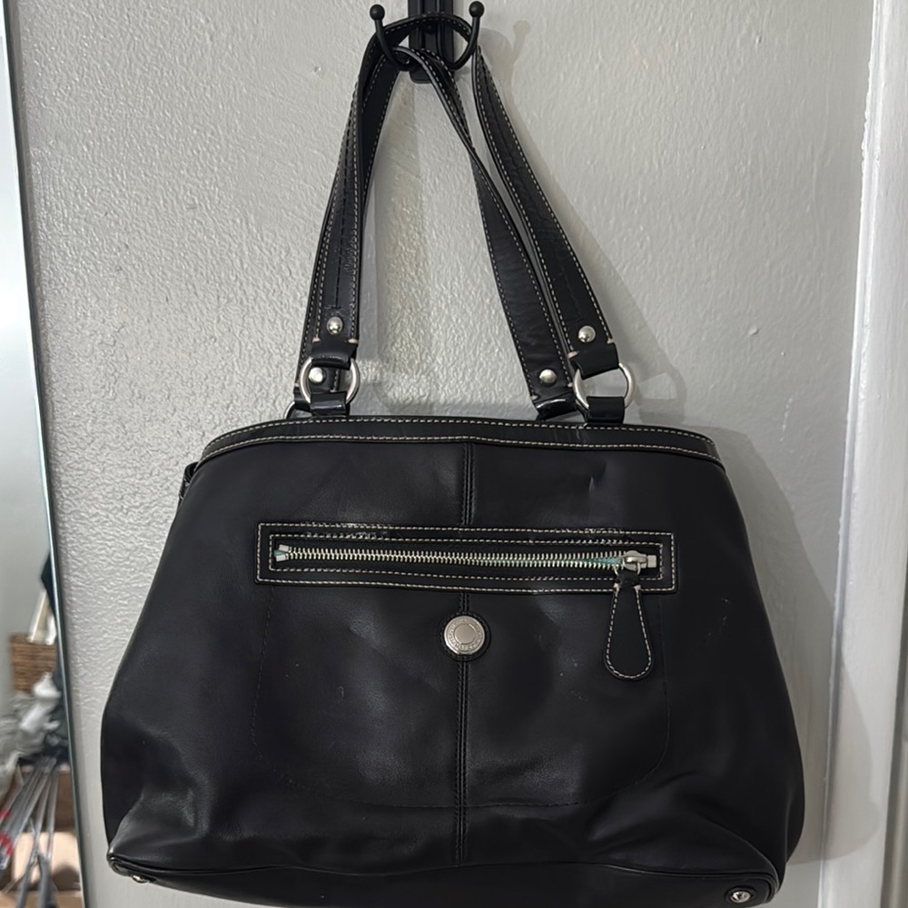 Coach Black and Mint Leather Women's Bag